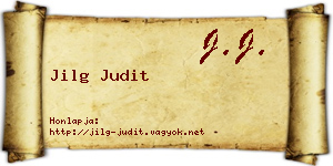 Jilg Judit névjegykártya